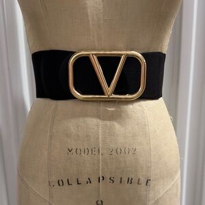 Black and Gold Women's Belt